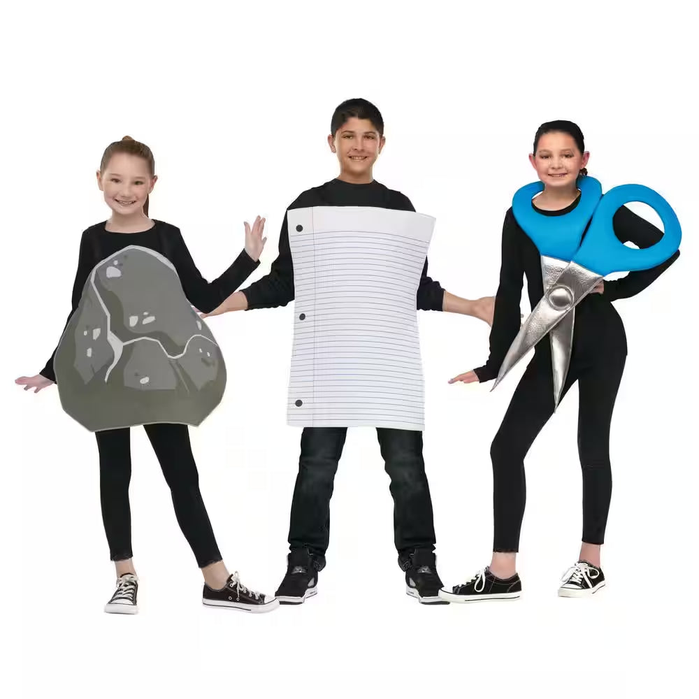 Kids Rock, Paper, Scissors Group Costumes - Kids Halloween Costume