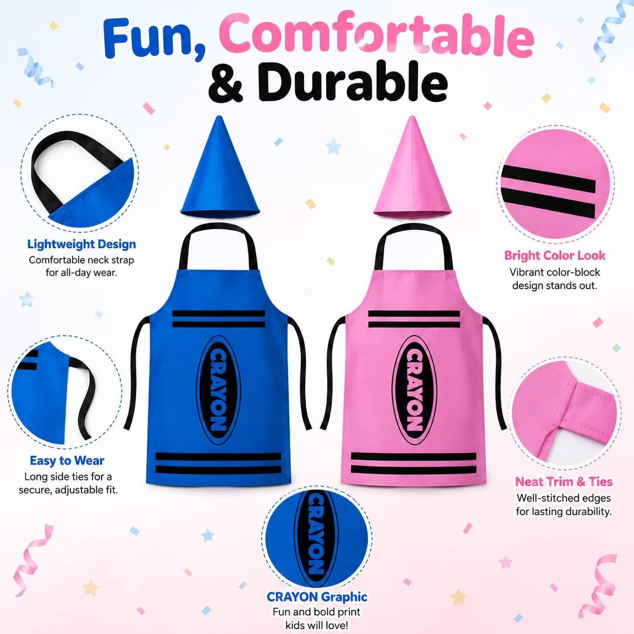 Crayon Costume Set for Adults - School Halloween Dress up Outfit