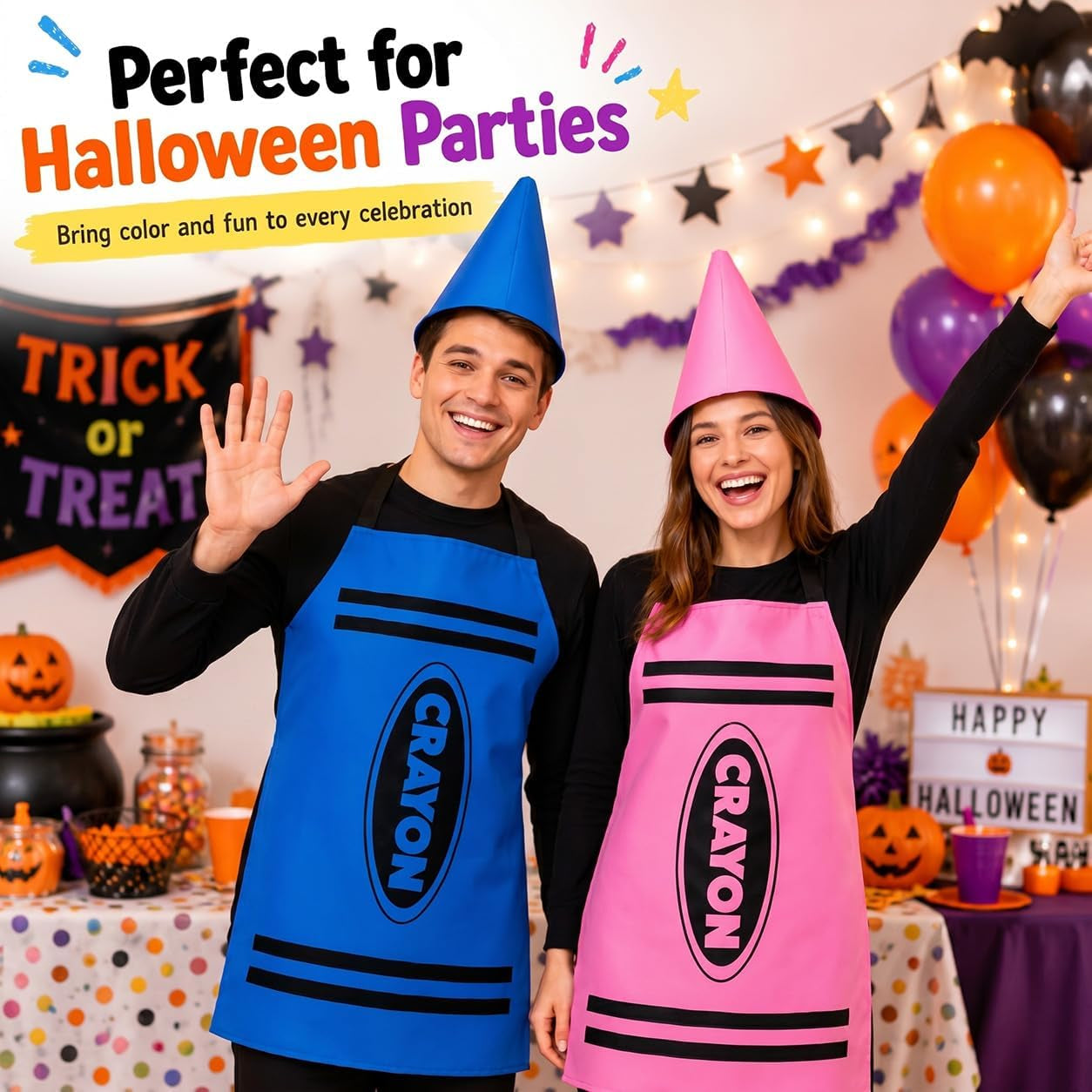 Crayon Costume Set for Adults - School Halloween Dress up Outfit