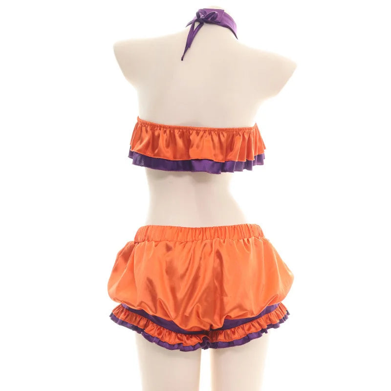 AniLV Halloween Lingerie Party Series Costume Carnival Pumpkin Bat Devil Three-point Bikini Bodysuit Pajamas Uniform Cosplay