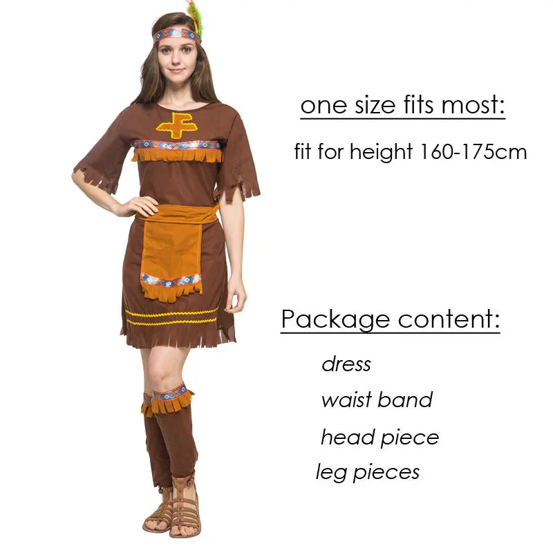 Adult Halloween Cosplay Costumes Indian Primitive Macho Caveman Costume for Men Women Purim Party Mardi Gras Fancy Dress
