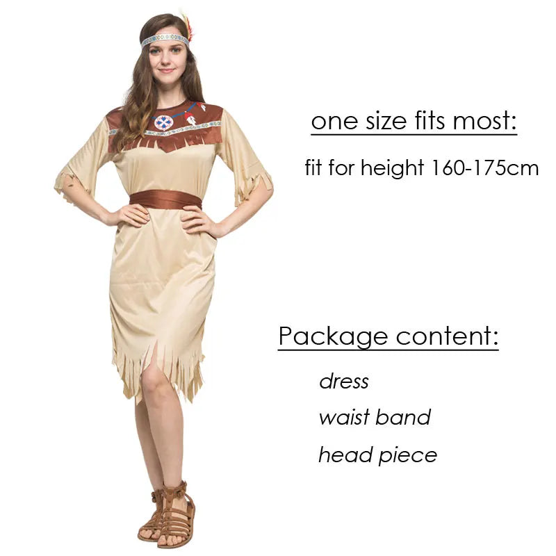 Adult Halloween Cosplay Costumes Indian Primitive Macho Caveman Costume for Men Women Purim Party Mardi Gras Fancy Dress