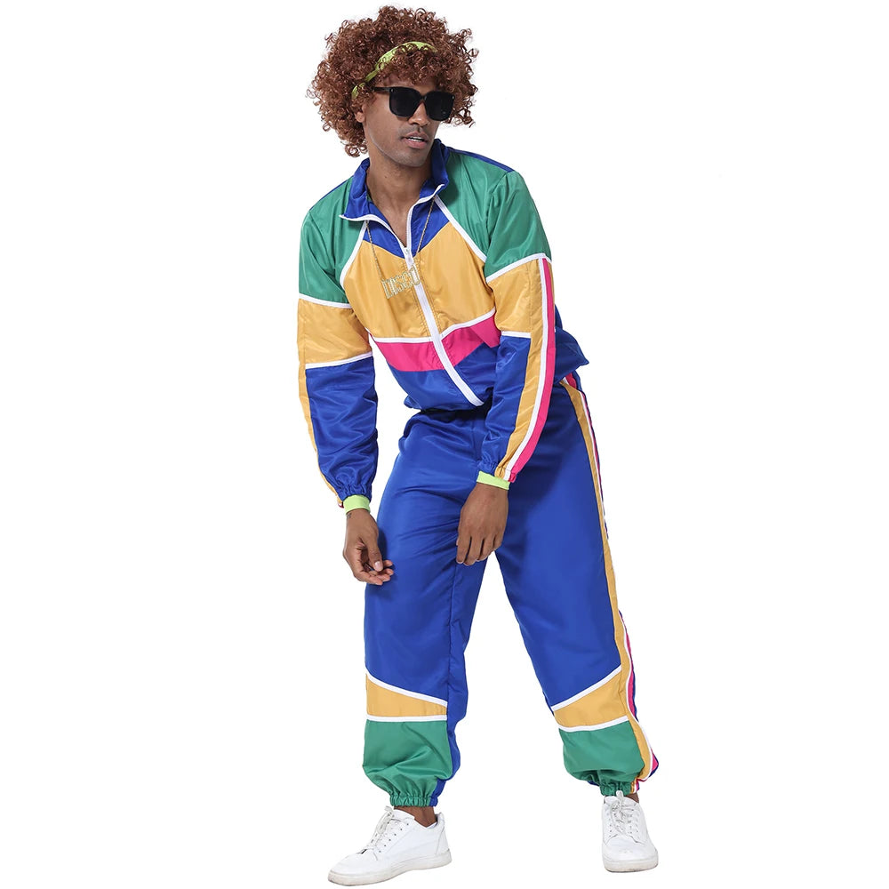 Halloween GROUP Hippie Costumes for Women Male Vintage 70s 80s Rock Disco Cosplay Outfits Hip Hop Disco Hippie Costume