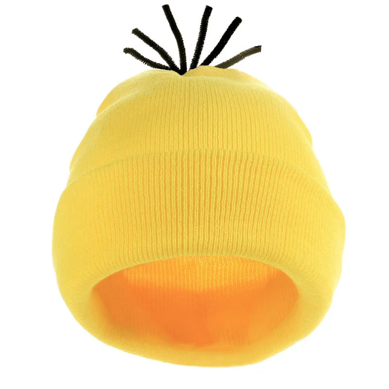 Disfraz disguise Funny Halloween Costume Accessories Adult Couples,Goggles Glasses/Yellow Beanie/Gloves for Men Women Cosplay Party Set