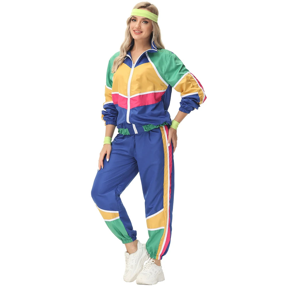 Halloween GROUP Hippie Costumes for Women Male Vintage 70s 80s Rock Disco Cosplay Outfits Hip Hop Disco Hippie Costume