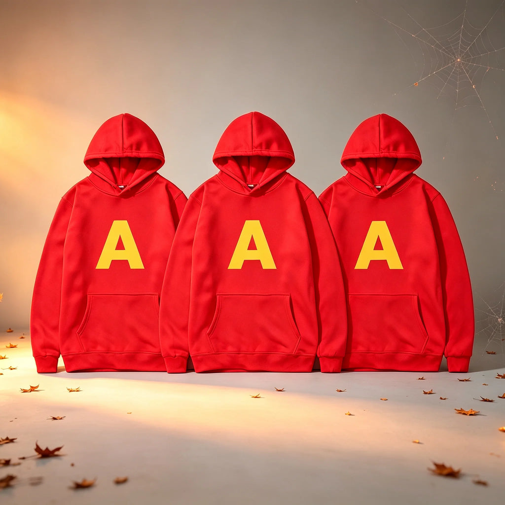 3PC New hoodies Spring and Autumn Unisex Casual Sportswear Men's Hoody Alvin Chipmunk Halloween Costume Women's Pullover top