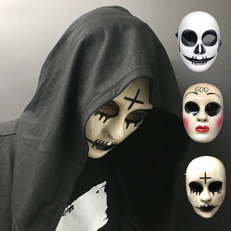 New Party Anonymous Masks Halloween Movie Theme Face Masks For Adult Cosplay Film Costume Props Mask Horror Mask Gift For Kids