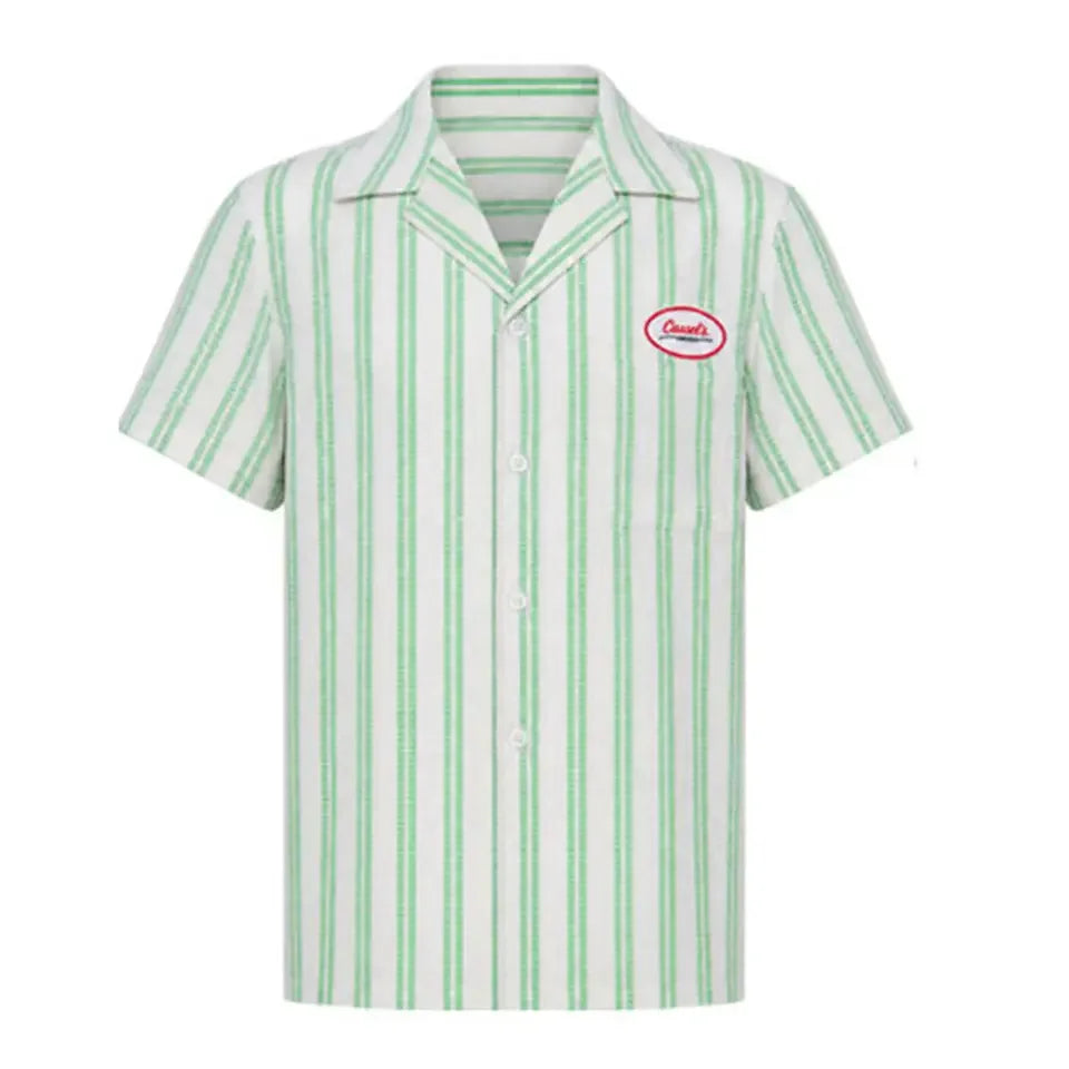 Obsession Nikki Bear Cosplay Costume Green Stripe Shirt Red Zebra Print Halter Top Shorts Halloween Couple Outfit For Carnival
