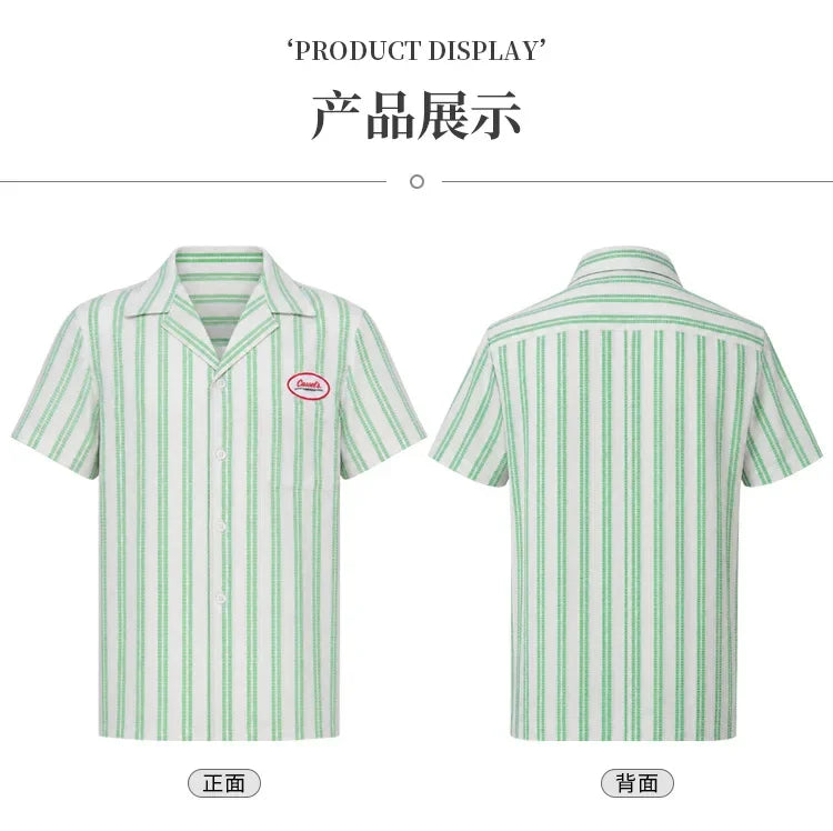 Obsession Nikki Bear Cosplay Costume Green Stripe Shirt Red Zebra Print Halter Top Shorts Halloween Couple Outfit For Carnival