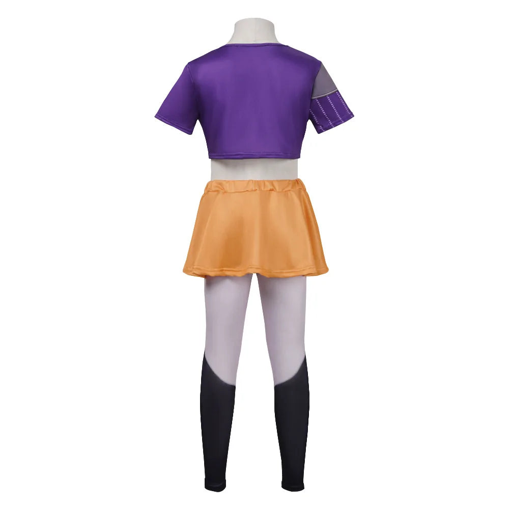 Halloween Fancy Dress Demon Hunters Adult Kids Street Hip Hop Role Play Outfit 3 Styles Printed Crop Top Skirt Shorts Idol Stage Costume