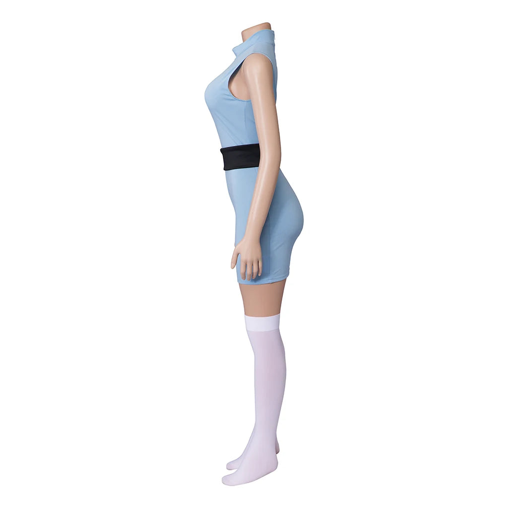 Anime Powerpuff Cosplay Girl Costume Dress Set Blossom Buttercup Bubbles Fancy Dress Halloween Party Women Fancy Dress