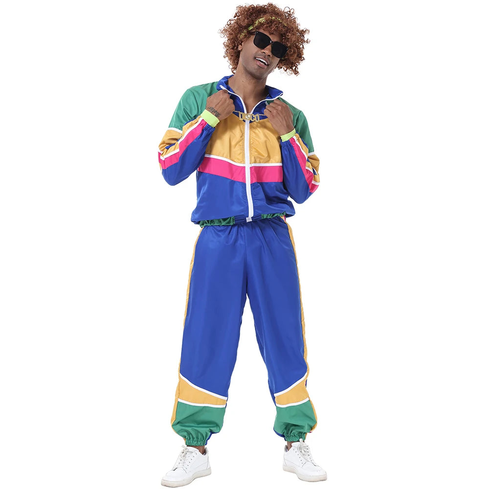 Halloween GROUP Hippie Costumes for Women Male Vintage 70s 80s Rock Disco Cosplay Outfits Hip Hop Disco Hippie Costume