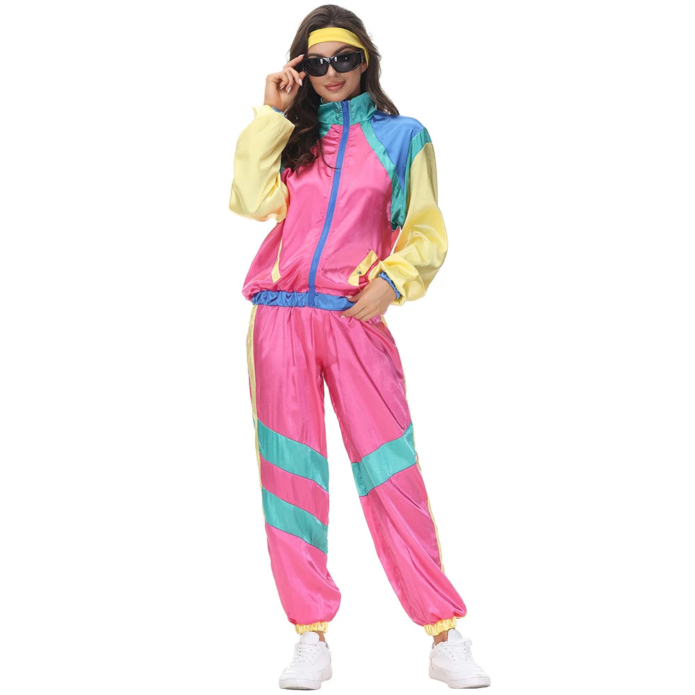 Halloween GROUP Hippie Costumes for Women Male Vintage 70s 80s Rock Disco Cosplay Outfits Hip Hop Disco Hippie Costume