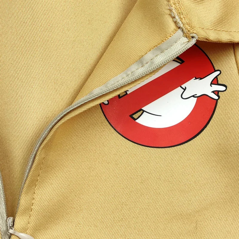 Halloween Father Ghostbusters Costumes Themed Cosplay Halloween Uniform Jumpsuit with Bag Ideal Adults Full Set Dress Up