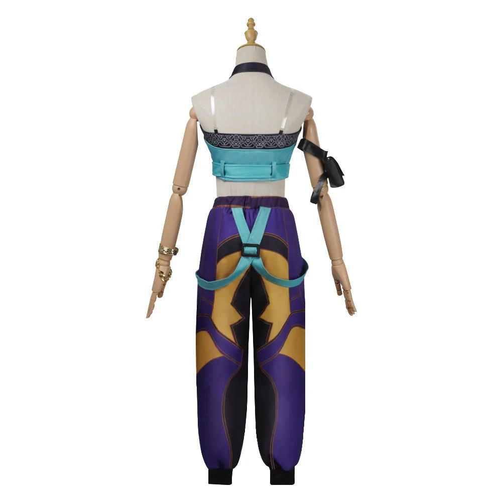 Halloween Fancy Dress Demon Hunters Adult Kids Street Hip Hop Role Play Outfit 3 Styles Printed Crop Top Skirt Shorts Idol Stage Costume