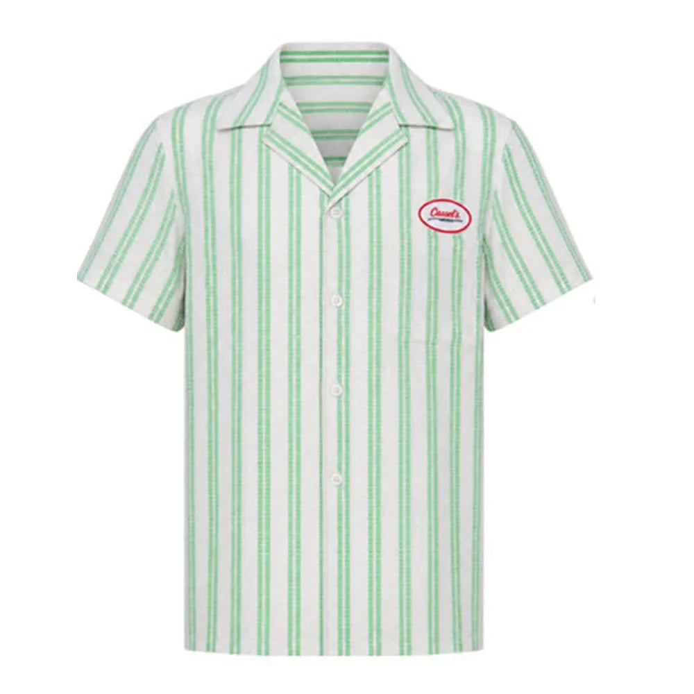 Obsession Nikki Bear Cosplay Costume Green Stripe Shirt Red Zebra Print Halter Top Shorts Halloween Couple Outfit For Carnival
