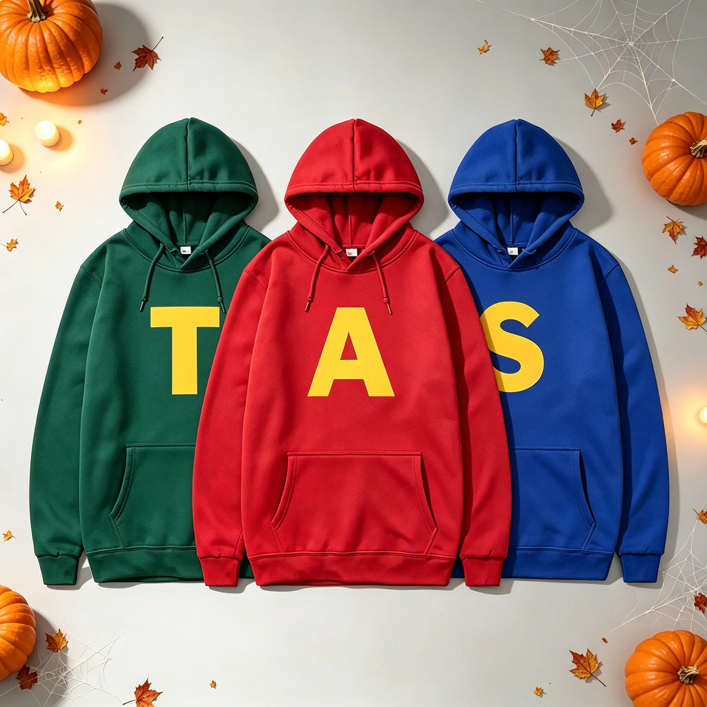 3PC New hoodies Spring and Autumn Unisex Casual Sportswear Men's Hoody Alvin Chipmunk Halloween Costume Women's Pullover top