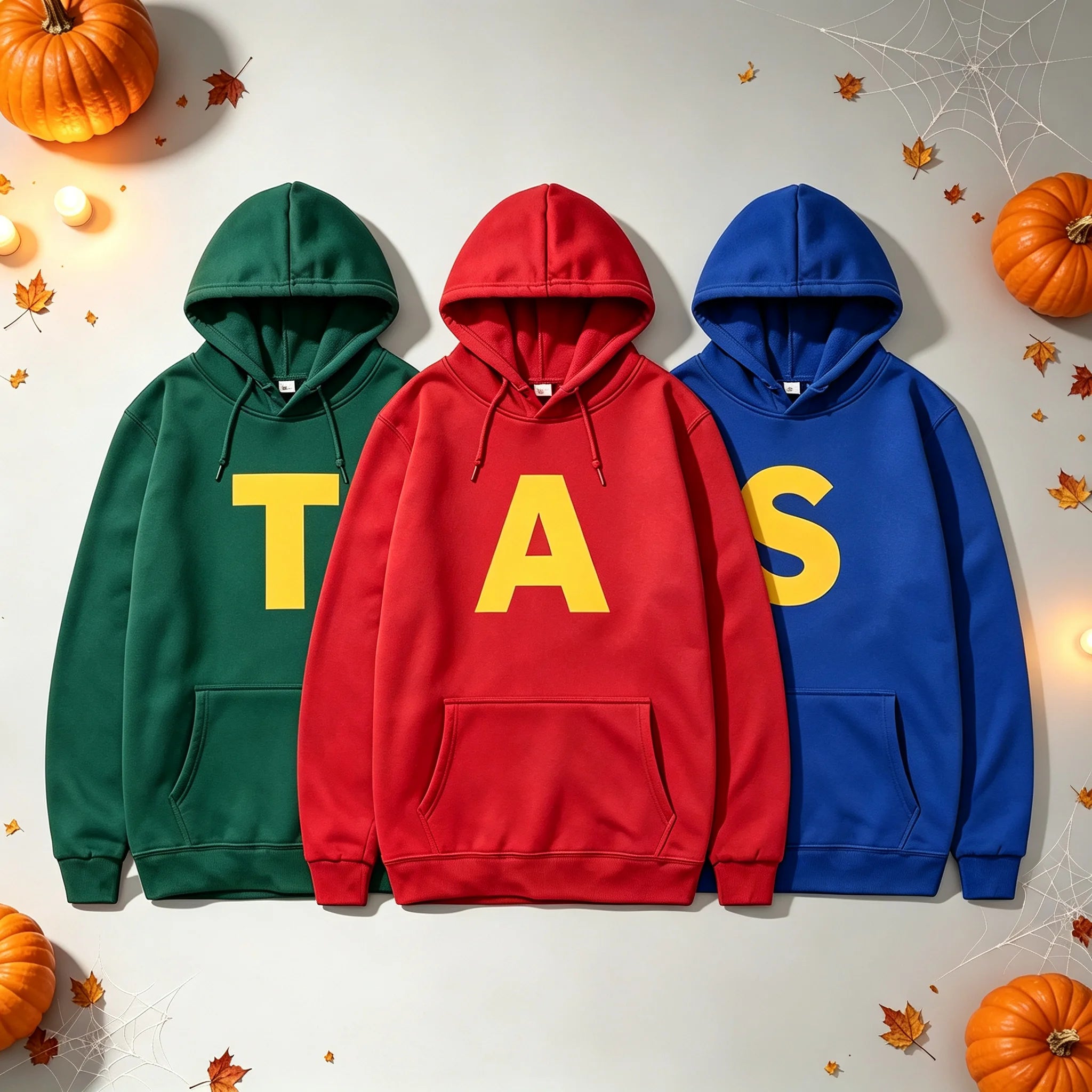 3PC New hoodies Spring and Autumn Unisex Casual Sportswear Men's Hoody Alvin Chipmunk Halloween Costume Women's Pullover top