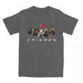 Men Women's T-Shirt Halloween Movie Horror Friends Merchandise Novelty Cotton Short Sleeve thrilling movie T Shirt Round Collar