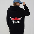 Angel and Demon Hoodies Matching Couple Hoodie Set His & Hers Hoodies Black Hoodies for Boyfriends Girlfriends