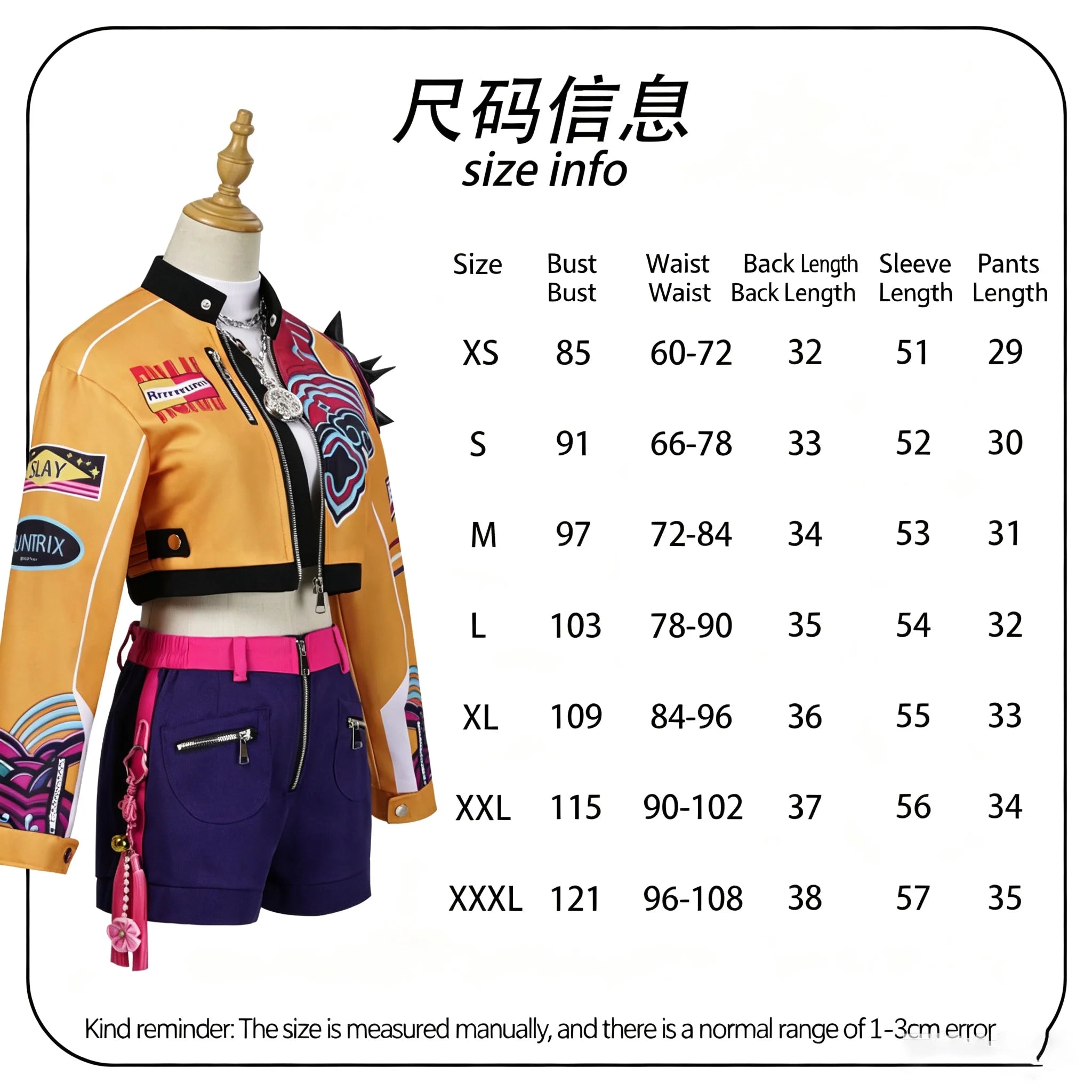 Halloween Fancy Dress Demon Hunters Adult Kids Street Hip Hop Role Play Outfit 3 Styles Printed Crop Top Skirt Shorts Idol Stage Costume