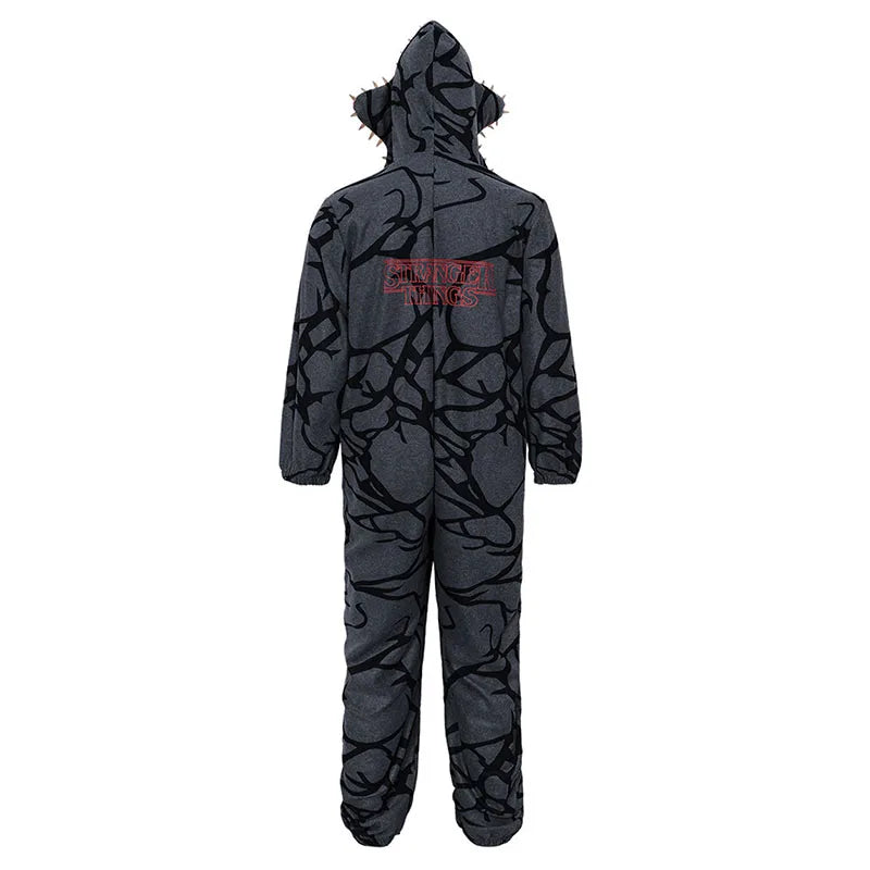 New Adult Kids For groups Fall Winter Thicken Cannibal Flower Demogorgon Cosplay Costume Comfortable Flannel Fabric Pajamas Halloween Suits